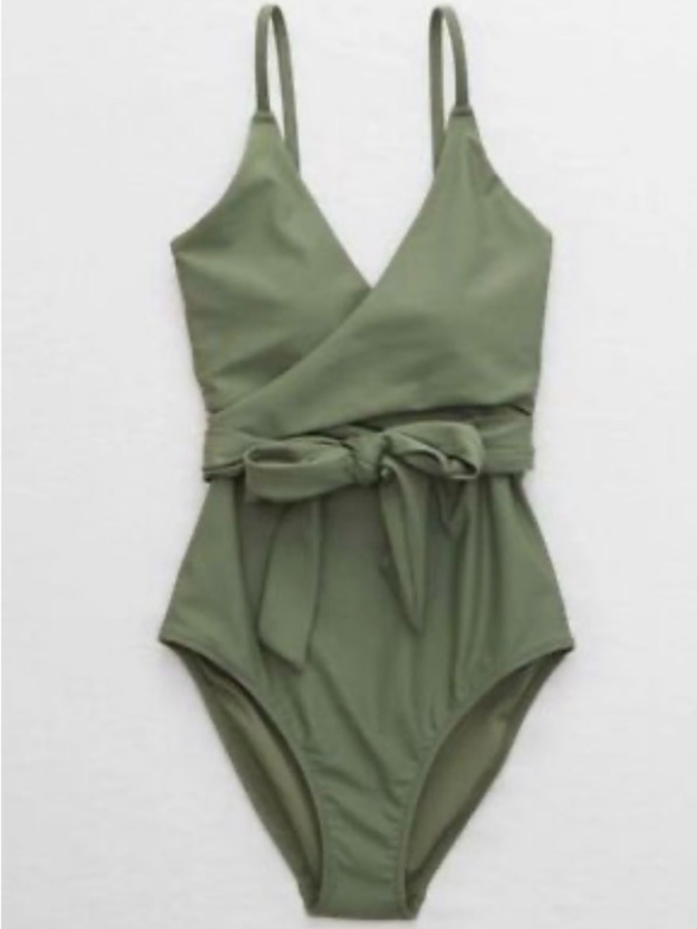 Aerie Large Long Tie-Waist One-Piece Swimsuit- Summer Vacation Beach Modest
